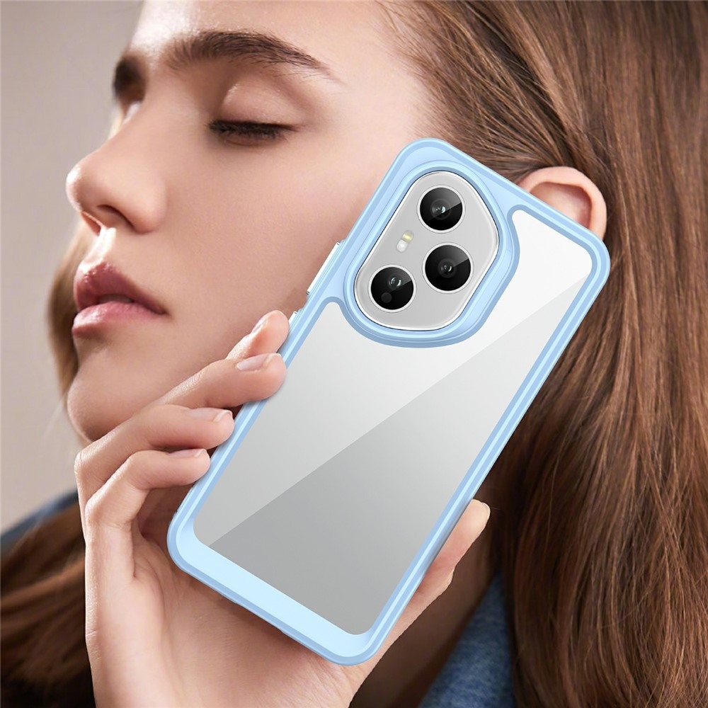 Gél tok fix hátlappal Honor 400 Pro-hoz - kék