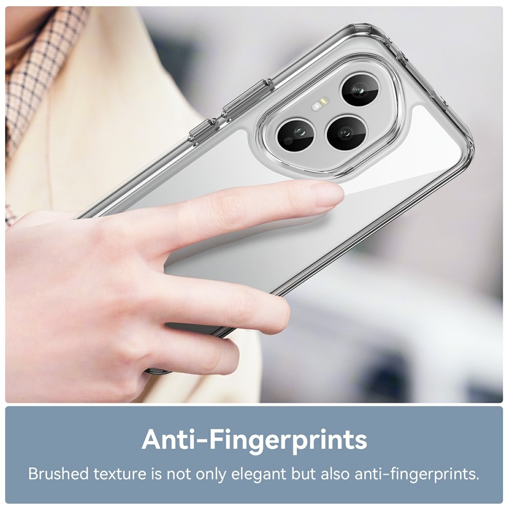 Gél tok fix hátlappal a Honor 400 Pro-hoz - átlátszó