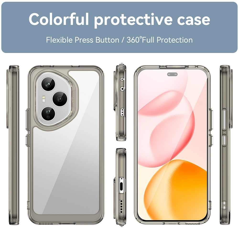 Gél tok fix hátlappal Honor 400 Pro-hoz - szürke