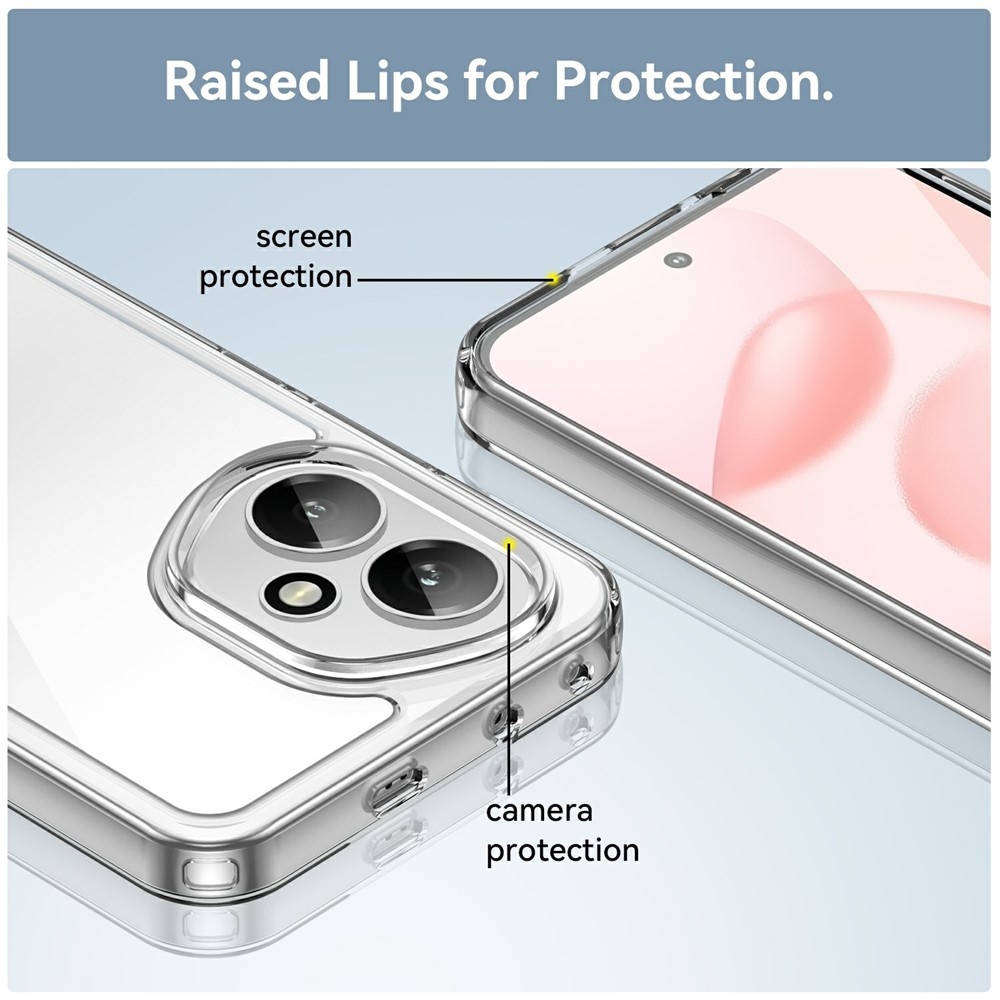 Gél tok fix hátlappal Honor 400-hoz - átlátszó