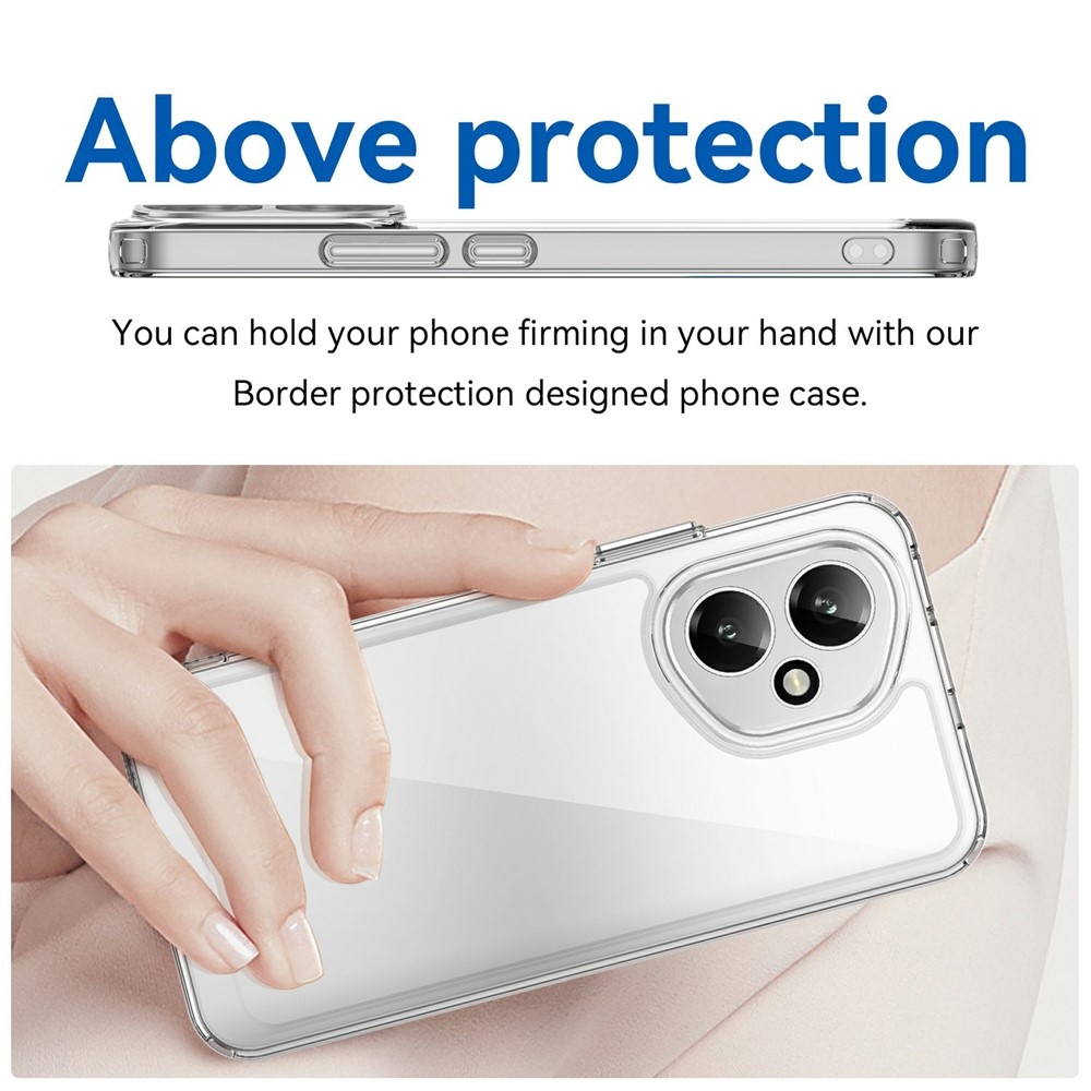 Gél tok fix hátlappal Honor 400-hoz - átlátszó