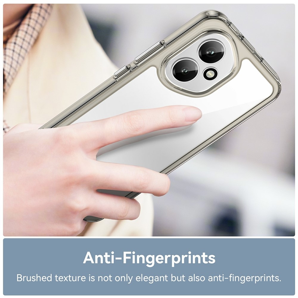 Gél tok fix hátlappal a Honor 400-hoz - szürke