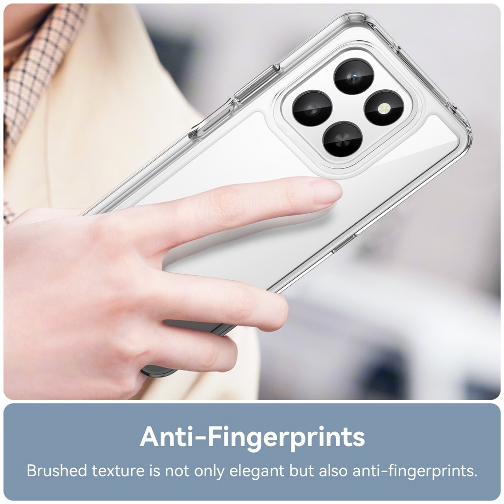 Gél tok fix hátlappal a Honor 400 Smart 5G/4G/Honor X7d készülékhez - átlátszó