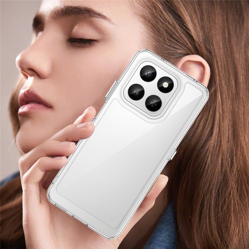 Gél tok fix hátlappal a Honor 400 Smart 5G/4G/Honor X7d készülékhez - átlátszó