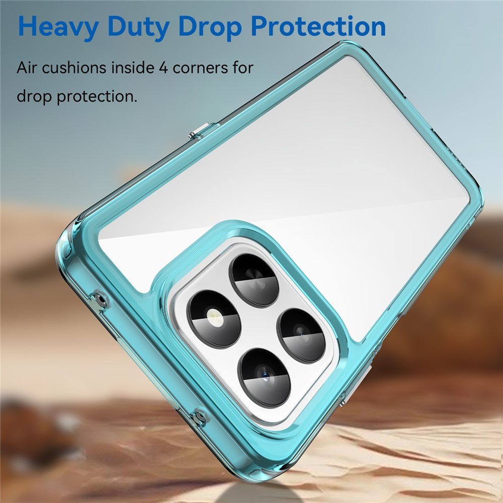 Gél tok fix hátlappal a Honor 400 Smart 5G/4G/Honor X7d készülékhez - világoskék színben