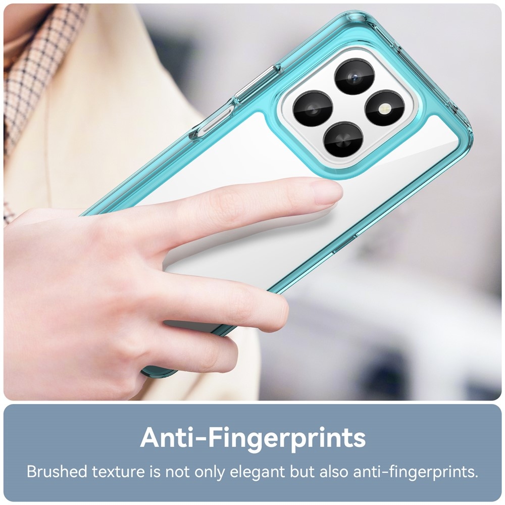 Gél tok fix hátlappal a Honor 400 Smart 5G/4G/Honor X7d készülékhez - világoskék színben