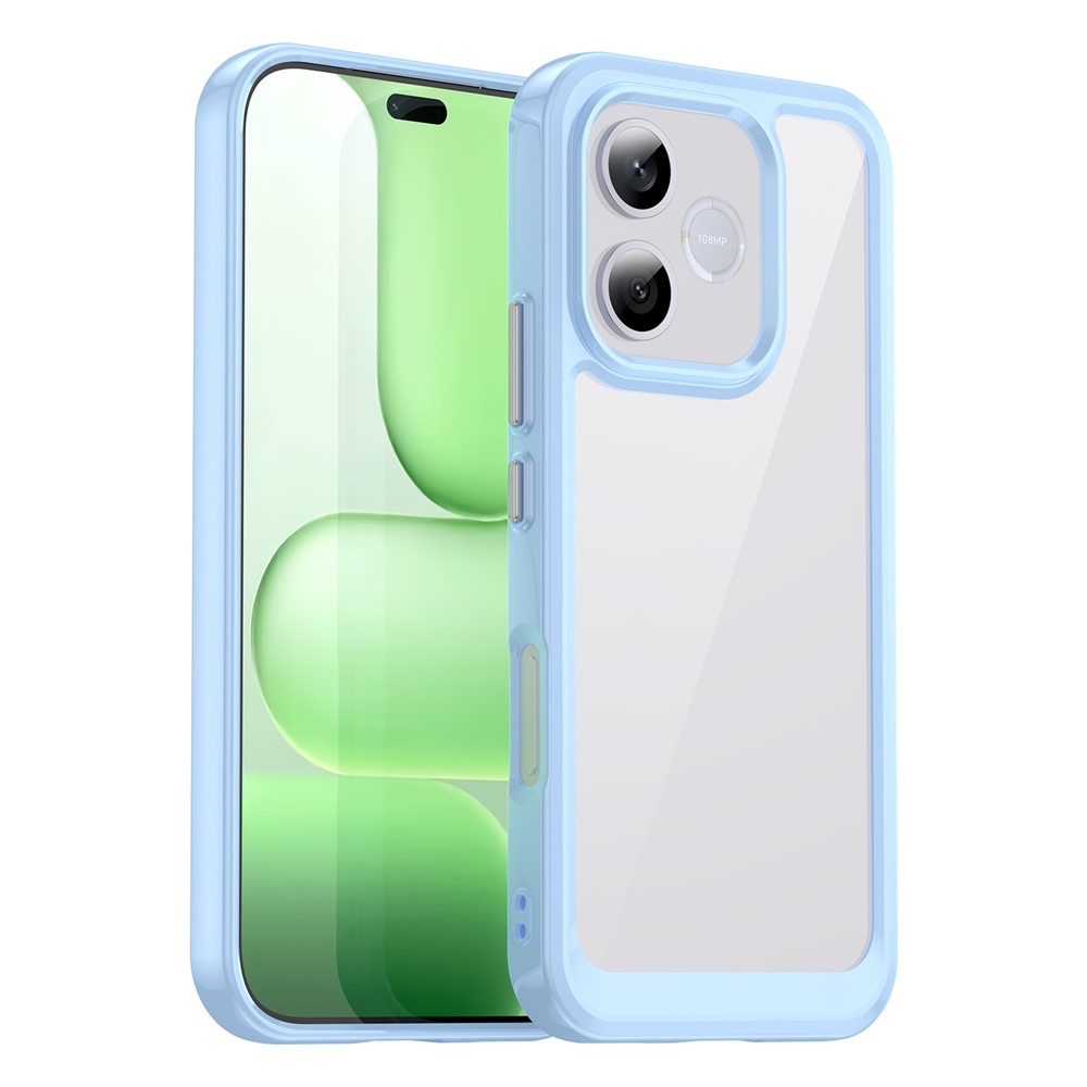 Gél tok fix hátlappal a Honor 600 Lite 5G készülékhez - kék