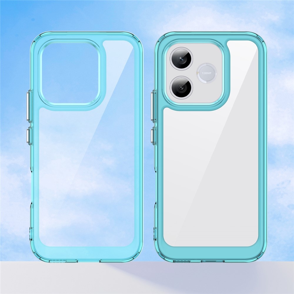 Gél tok fix hátlappal a Honor 600 Lite 5G készülékhez - világoskék színben