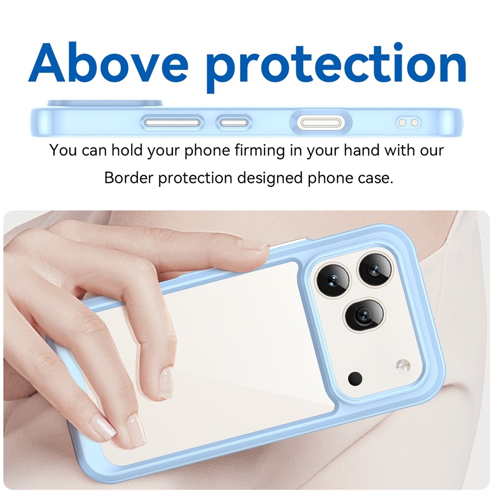 Gél tok fix hátlappal a Honor 600 Pro 5G/Honor 600 5G készülékhez - kék