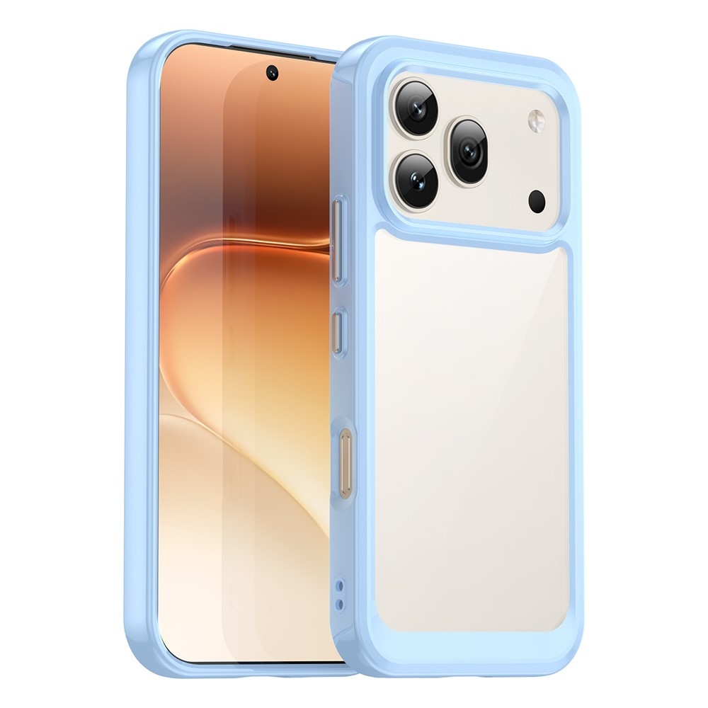 Gél tok fix hátlappal a Honor 600 Pro 5G/Honor 600 5G készülékhez - kék