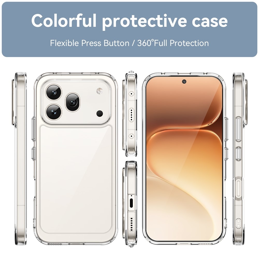 Gél tok fix hátlappal a Honor 600 Pro 5G/Honor 600 5G készülékhez - átlátszó