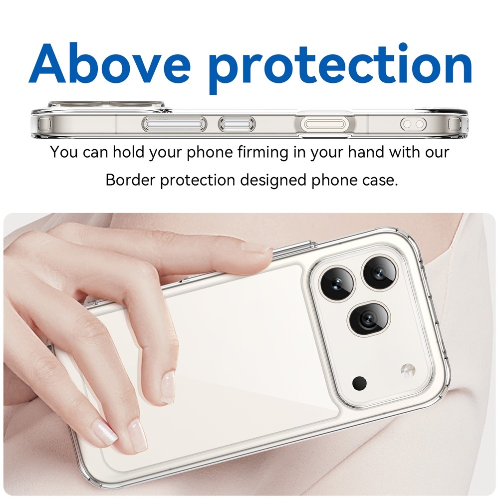 Gél tok fix hátlappal a Honor 600 Pro 5G/Honor 600 5G készülékhez - átlátszó