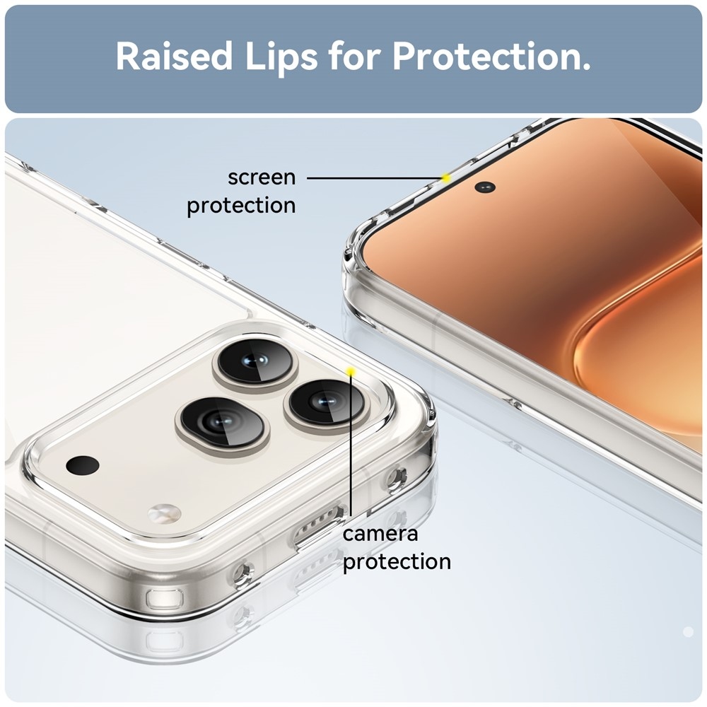 Gél tok fix hátlappal a Honor 600 Pro 5G/Honor 600 5G készülékhez - átlátszó