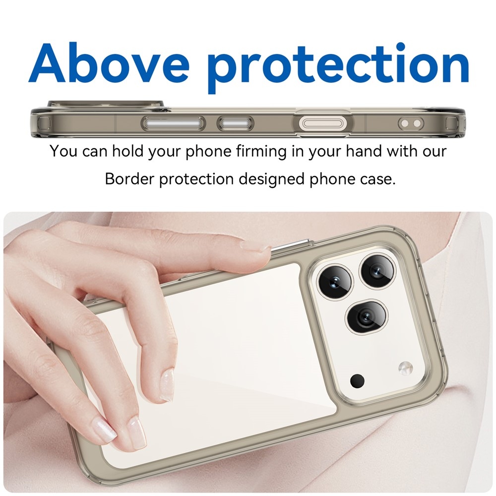 Gél tok fix hátlappal a Honor 600 Pro 5G/Honor 600 5G készülékhez - szürke