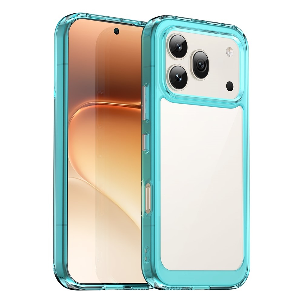 Gél tok fix hátlappal a Honor 600 Pro 5G/Honor 600 5G készülékhez - világoskék színű