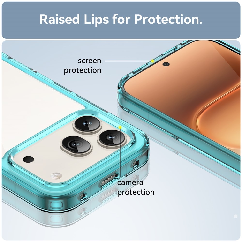 Gél tok fix hátlappal a Honor 600 Pro 5G/Honor 600 5G készülékhez - világoskék színű