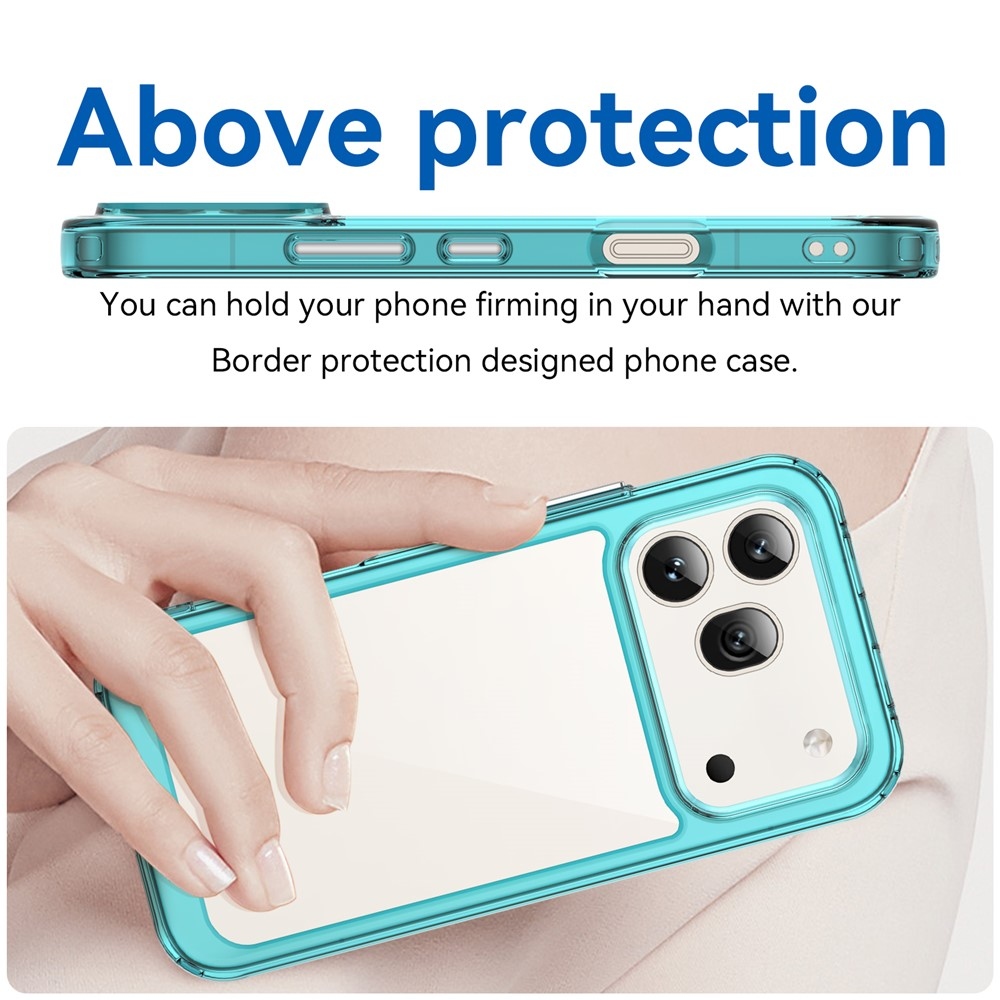 Gél tok fix hátlappal a Honor 600 Pro 5G/Honor 600 5G készülékhez - világoskék színű