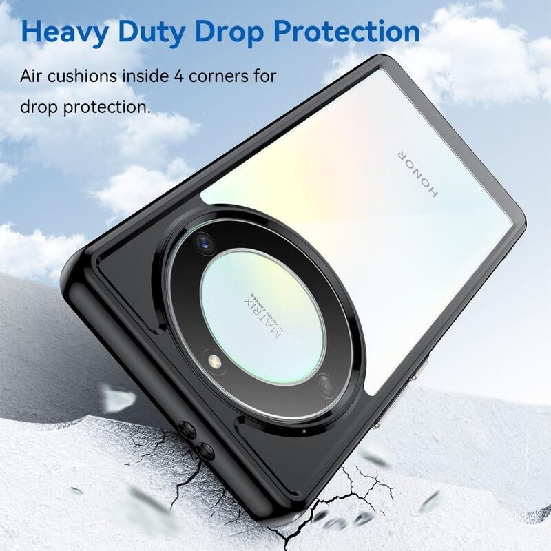 Gél tok fix hátlappal a Honor Magic 5 Lite 5G készülékhez - fekete