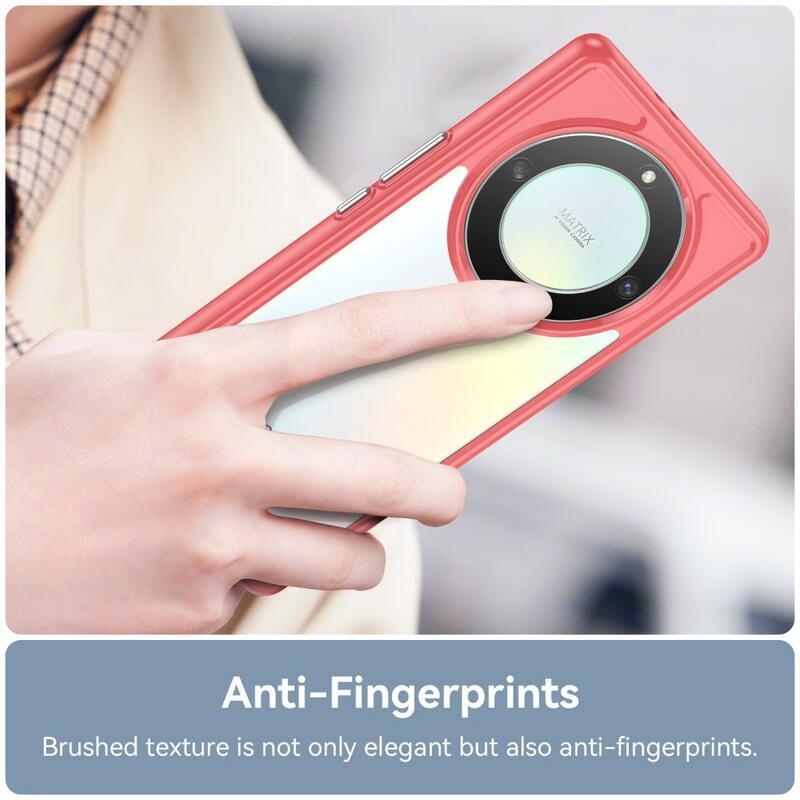 Gél tok kemény hátlappal a Honor Magic 5 Lite 5G készülékhez - piros