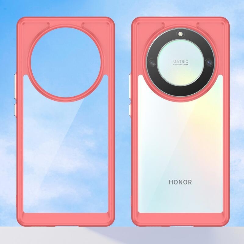 Gél tok kemény hátlappal a Honor Magic 5 Lite 5G készülékhez - piros