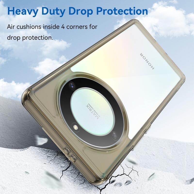 Gél tok kemény hátlappal a Honor Magic 5 Lite 5G készülékhez - szürke