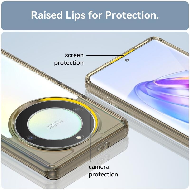 Gél tok kemény hátlappal a Honor Magic 5 Lite 5G készülékhez - szürke