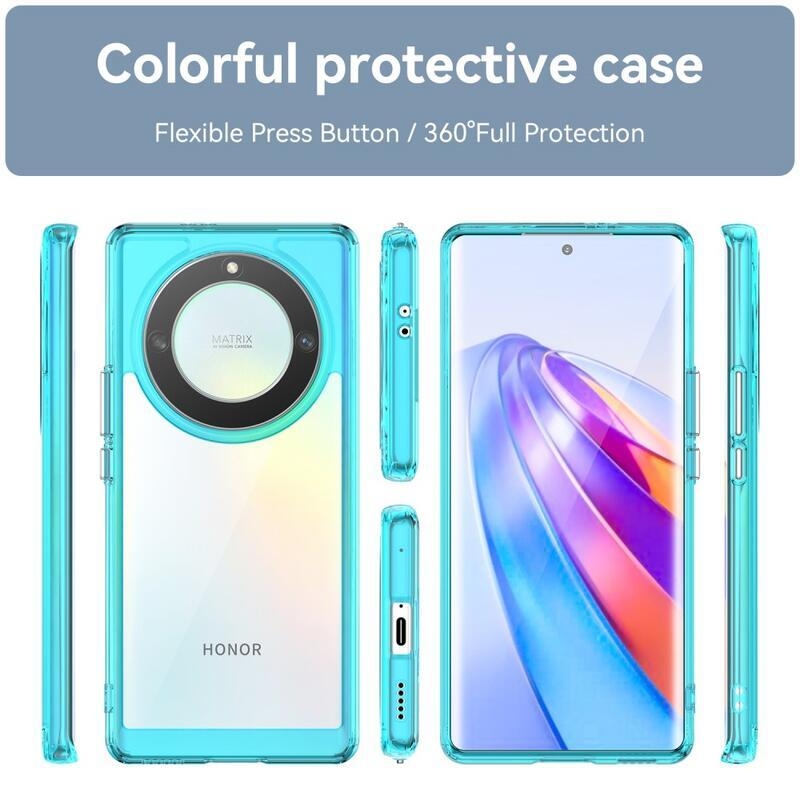 Gél tok fix hátlappal a Honor Magic 5 Lite 5G készülékhez - világoskék színben