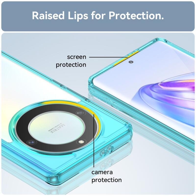 Gél tok fix hátlappal a Honor Magic 5 Lite 5G készülékhez - világoskék színben