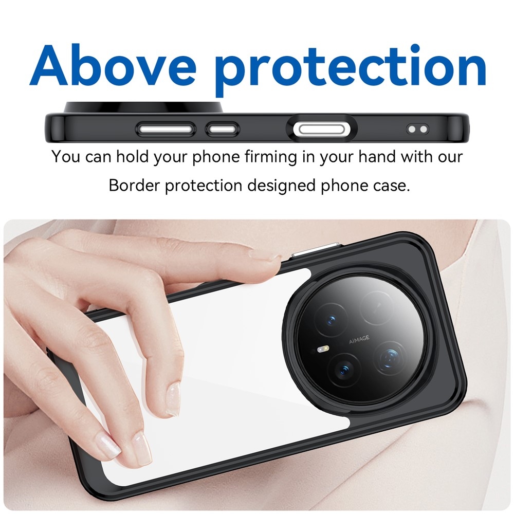 Gél tok fix hátlappal Honor Magic 8 Pro 5G készülékhez - fekete