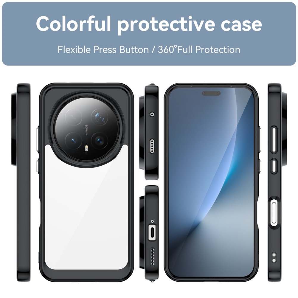 Gél tok fix hátlappal Honor Magic 8 Pro 5G készülékhez - fekete