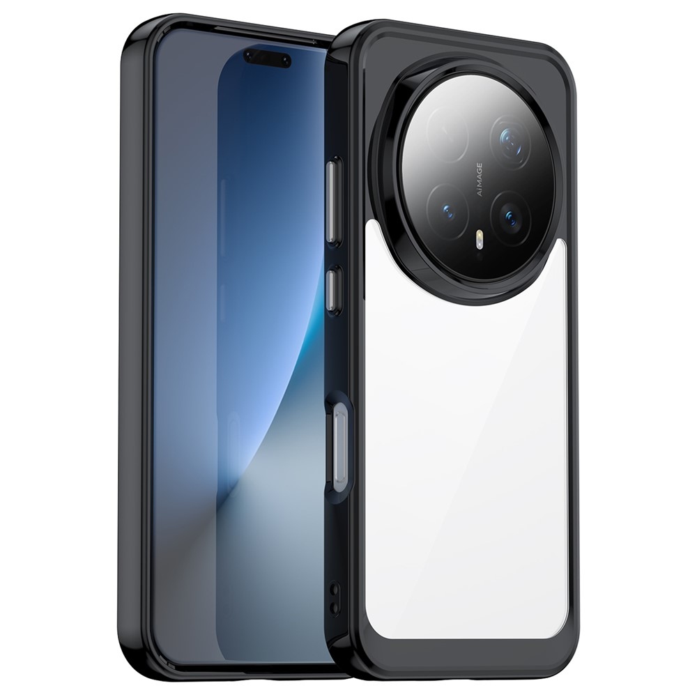 Gél tok fix hátlappal Honor Magic 8 Pro 5G készülékhez - fekete