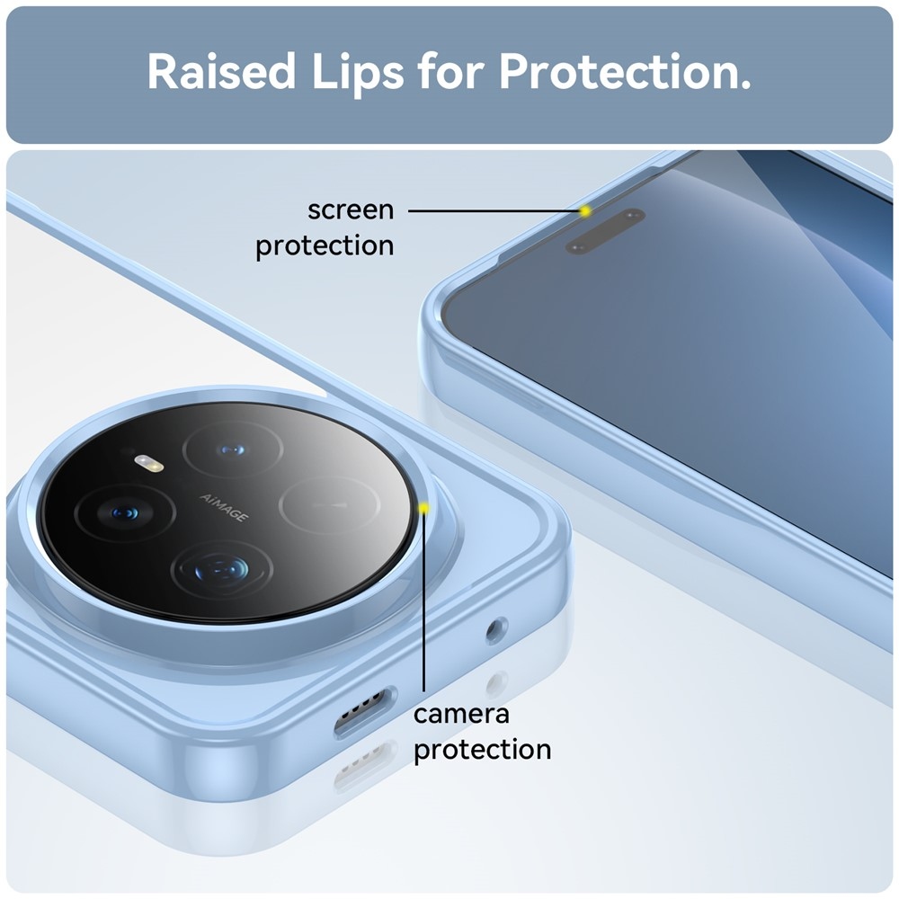 Gél tok kemény hátlappal Honor Magic 8 Pro 5G készülékhez - kék