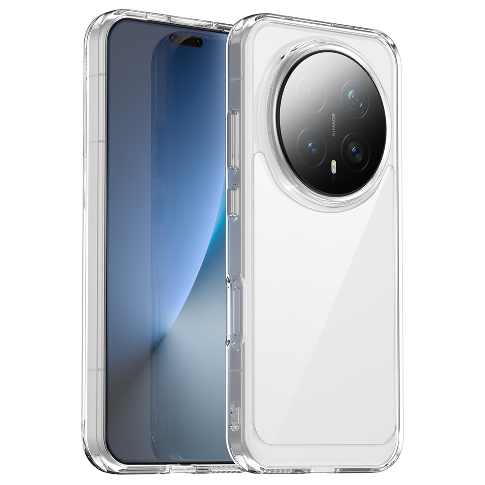 Gél tok kemény hátlappal a Honor Magic 8 Pro 5G számára - átlátszó