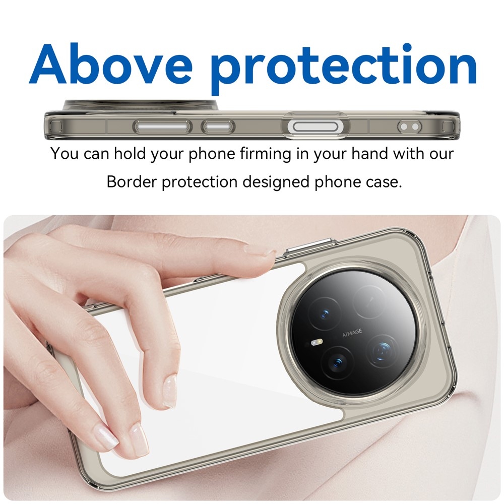 Gél tok fix hátlappal Honor Magic 8 Pro 5G készülékhez - szürke