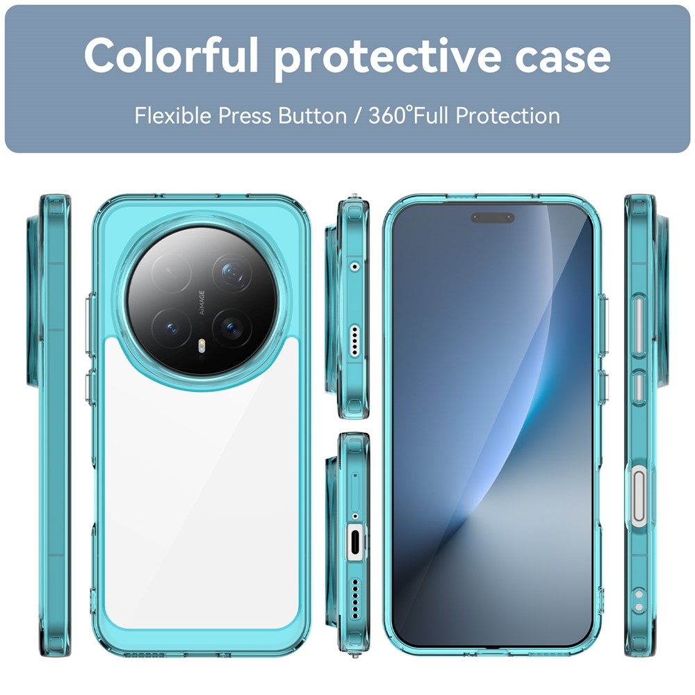 Gél tok fix hátlappal a Honor Magic 8 Pro 5G készülékhez - világoskék színben