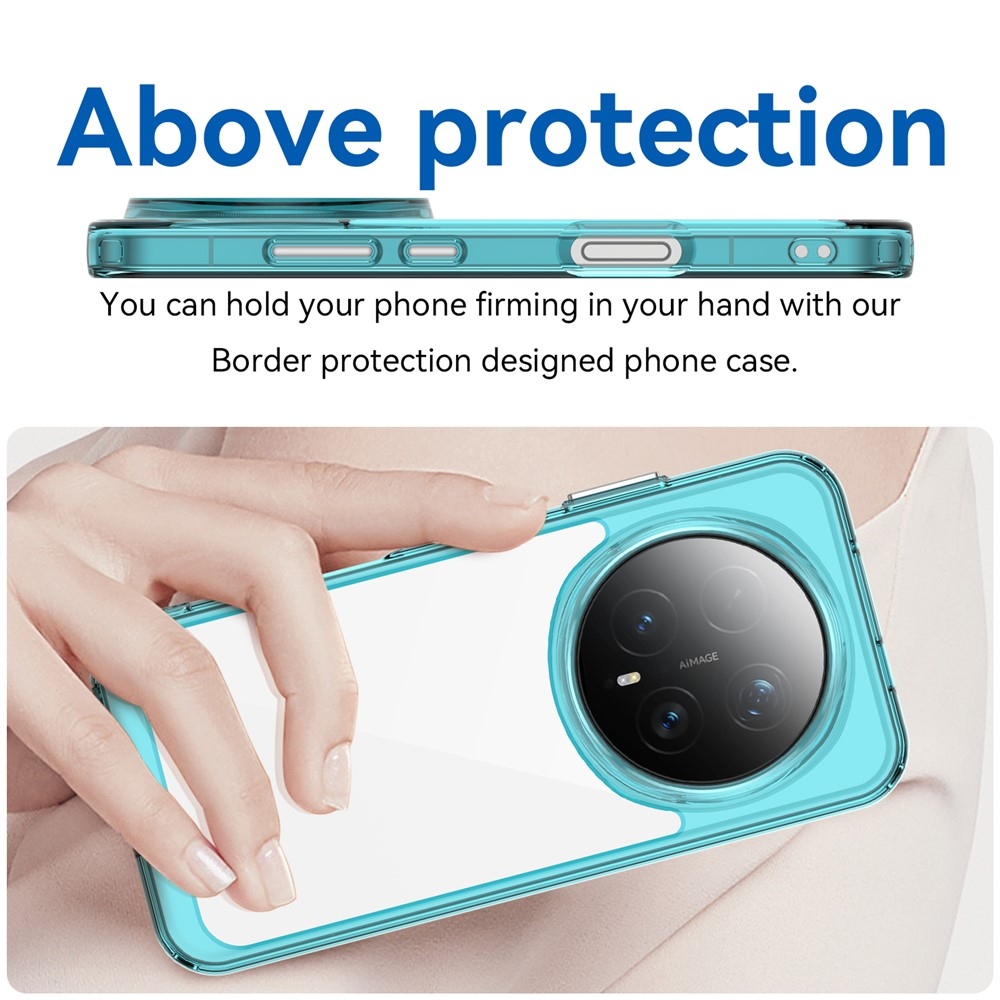 Gél tok fix hátlappal a Honor Magic 8 Pro 5G készülékhez - világoskék színben