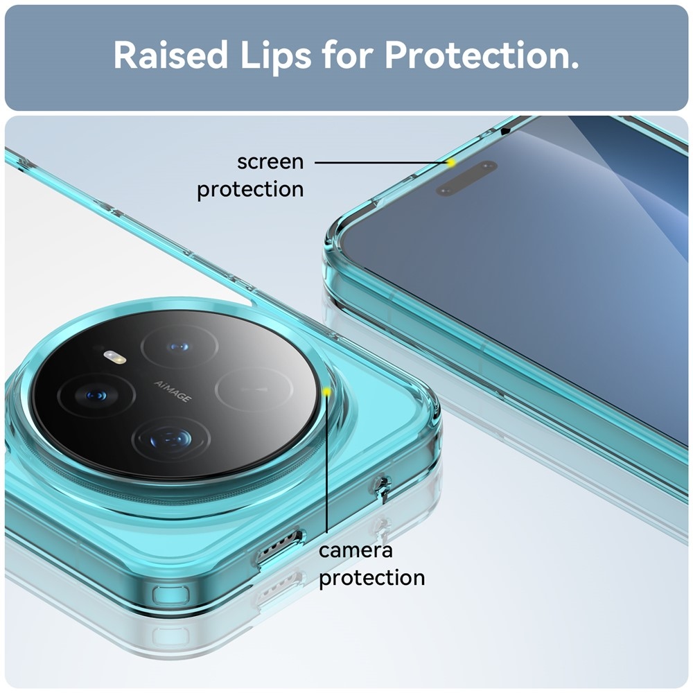 Gél tok fix hátlappal a Honor Magic 8 Pro 5G készülékhez - világoskék színben