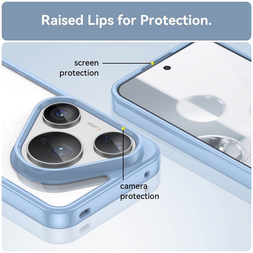 Gél tok kemény hátlappal Huawei Pura 80 Pro/Pura 80 Ultra készülékhez - kék