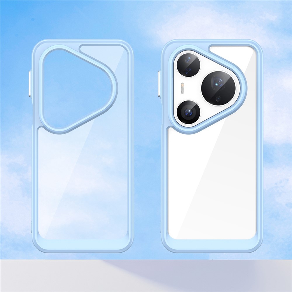 Gél tok kemény hátlappal Huawei Pura 80 Pro/Pura 80 Ultra készülékhez - kék