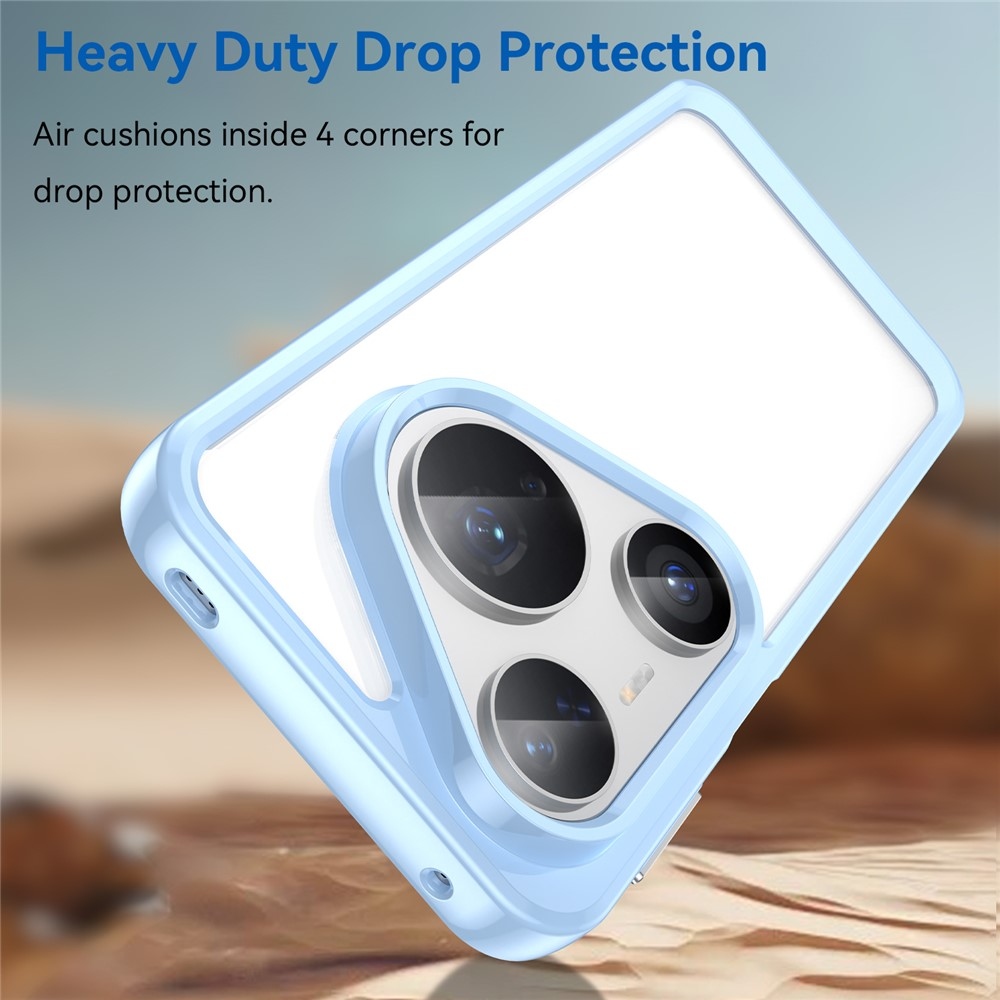 Gél tok kemény hátlappal Huawei Pura 80 Pro/Pura 80 Ultra készülékhez - kék