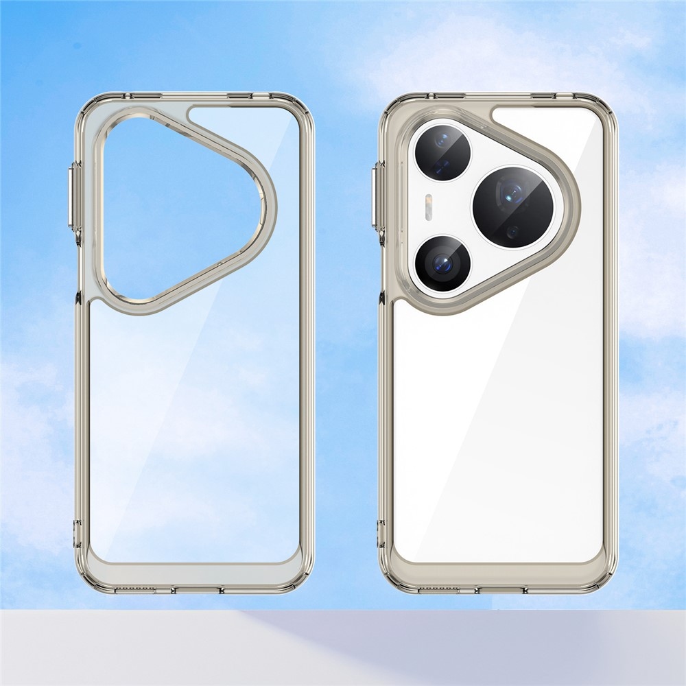 Gél tok kemény hátlappal Huawei Pura 80 Pro/Pura 80 Ultra készülékhez - szürke