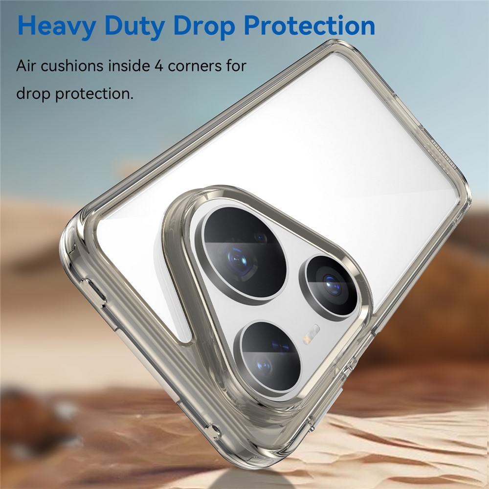 Gél tok kemény hátlappal Huawei Pura 80 Pro/Pura 80 Ultra készülékhez - szürke