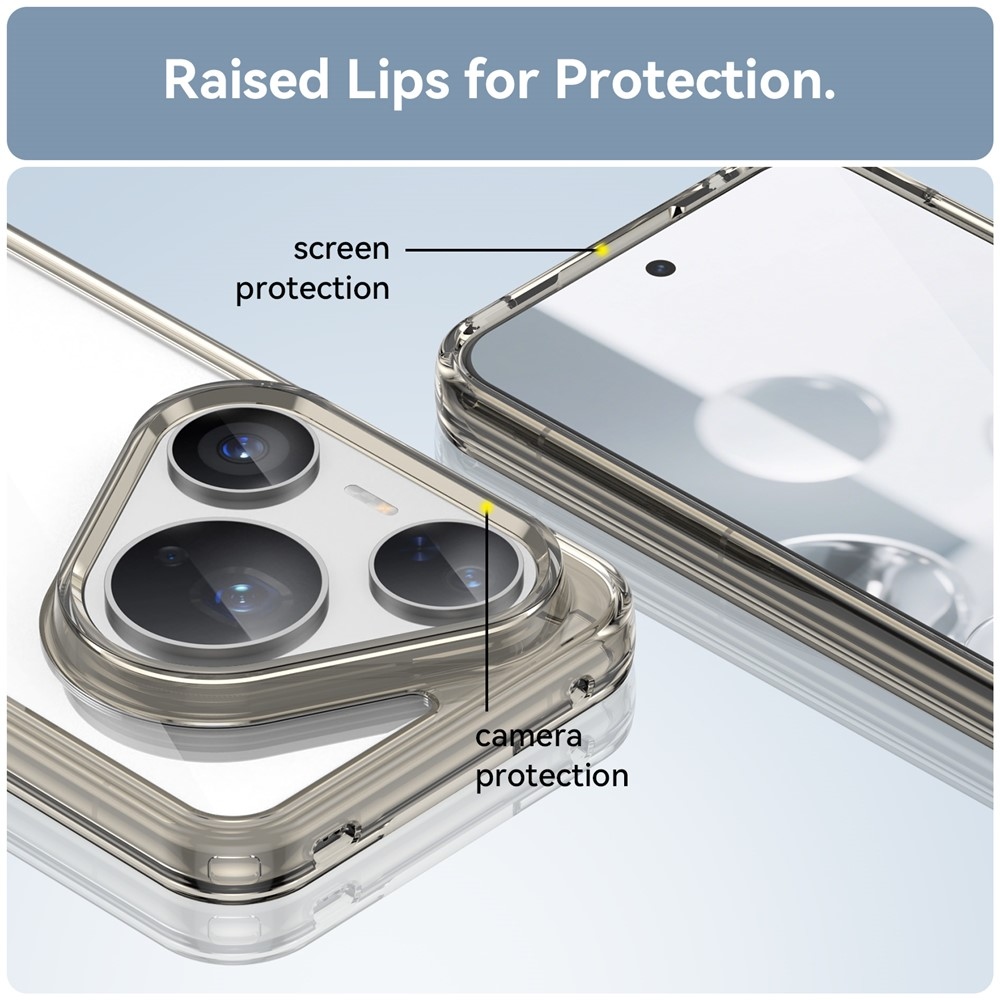 Gél tok kemény hátlappal Huawei Pura 80 Pro/Pura 80 Ultra készülékhez - szürke