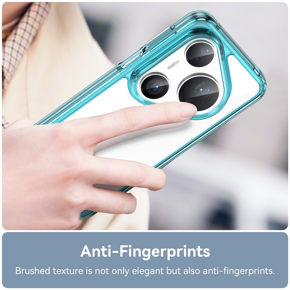 Gél tok kemény hátlappal Huawei Pura 80 Pro/Pura 80 Ultra készülékhez - világoskék