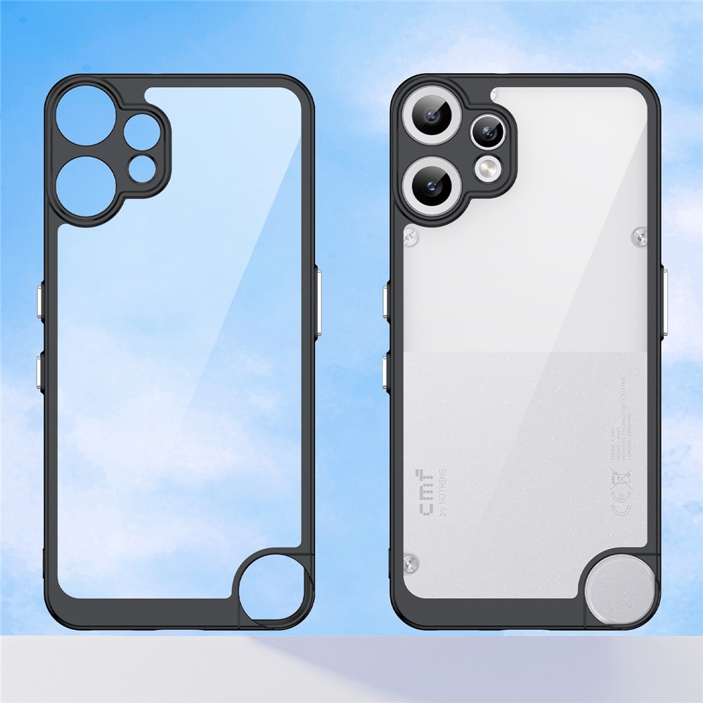 Gél tok fix hátlappal a Nothing CMF Phone 2 Pro készülékhez - fekete