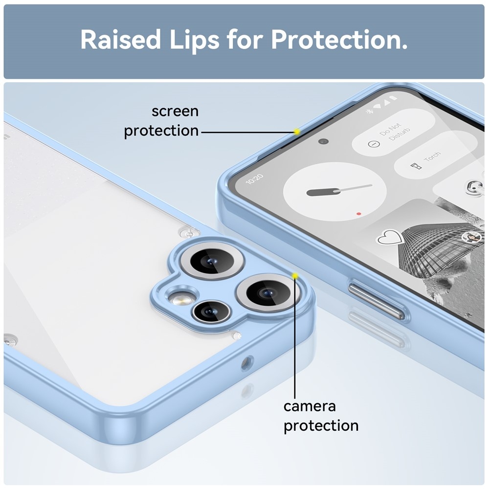 Zselés tok kemény hátlappal a Nothing CMF Phone 2 Pro készülékhez - kék