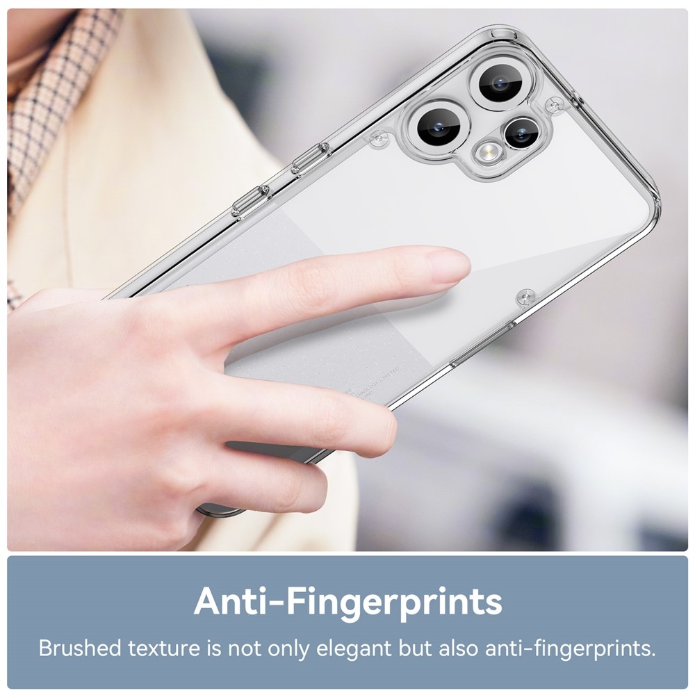 Zselés tok kemény hátlappal a Nothing CMF Phone 2 Pro készülékhez - átlátszó