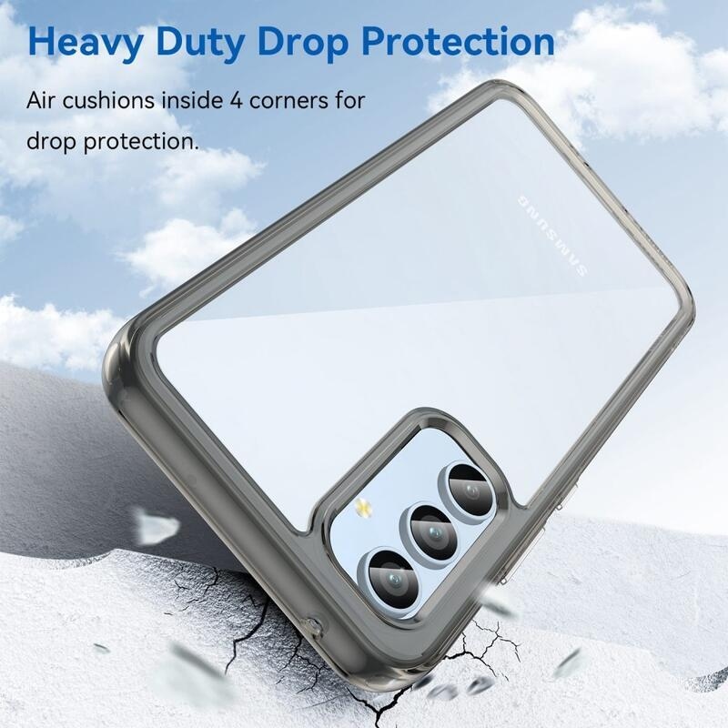 Gél tok kemény hátlappal Samsung Galaxy A54 5G készülékhez - szürke