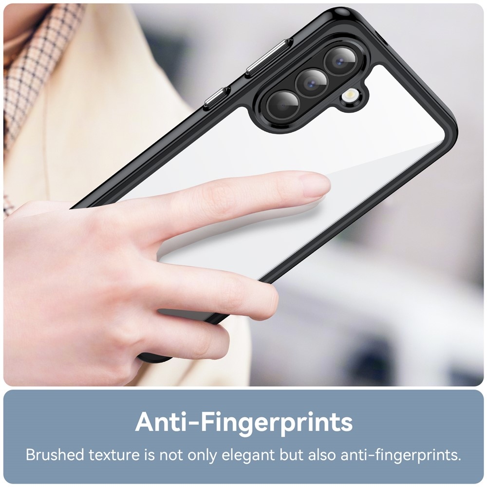 Gél tok rögzített hátlappal Samsung Galaxy A57 5G készülékhez - fekete