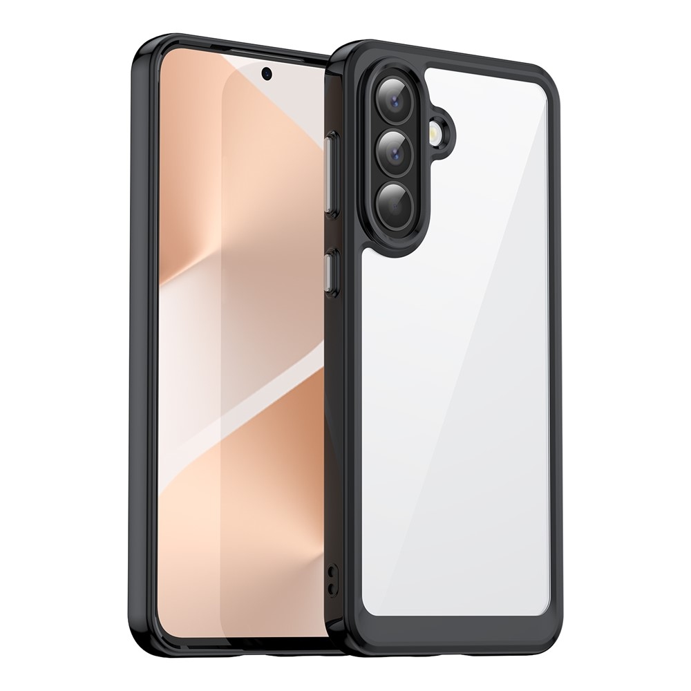 Gél tok rögzített hátlappal Samsung Galaxy A57 5G készülékhez - fekete
